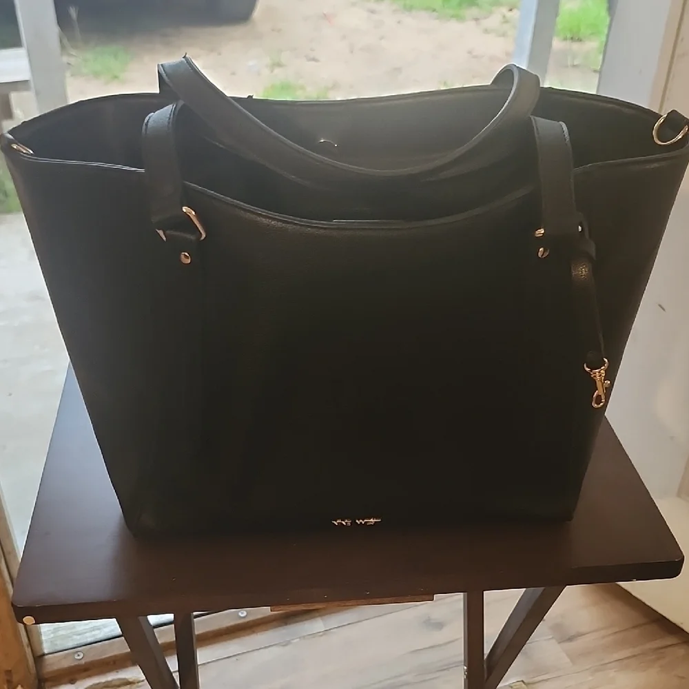 Nine West Elegant Black Tote Bag